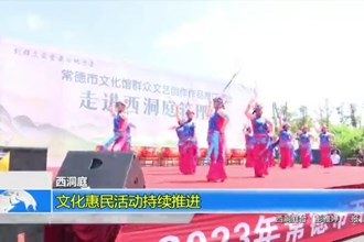 西洞庭：文化惠民活动持续推进