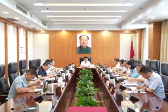 曹志强主持召开盐田港在常建设项目推进会