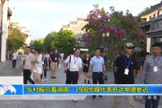 “乡村振兴看湖南”19国华媒代表抵达常德参访