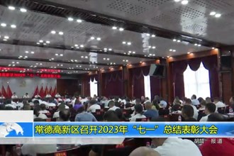 常德高新区召开2023年“七一”总结表彰大会