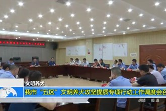 常德市“五区”文明养犬攻坚提质专项行动工作调度会召开