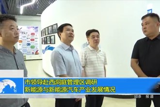 市领导赴西洞庭管理区调研新能源与新能源汽车产业发展情况