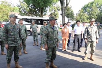 省委常委省军区司令员王宇 省军区政委马永生到汉寿县开展要地勘查