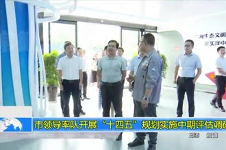 市领导率队开展“十四五”规划实施中期评估调研