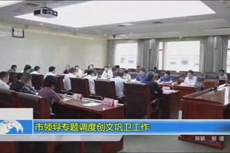 市领导专题调度创文巩卫工作