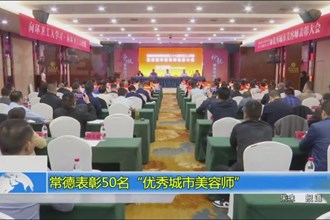 常德表彰50名“优秀城市美容师”