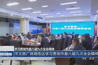 常德市文旅广体局：传达学习贯彻市委八届九次全会精神