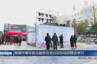 常德市青年就业服务攻坚行动专场招聘会举行