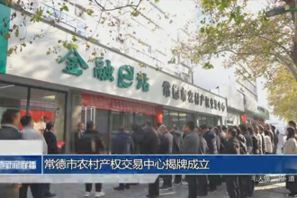 常德市农村产权交易中心揭牌成立