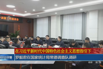 罗毅君在国家统计局常德调查队调研