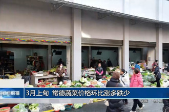 3月上旬 常德蔬菜价格环比涨多跌少