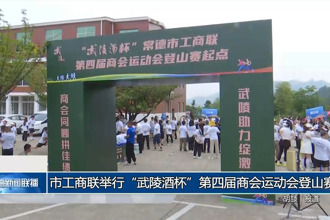 常德市工商联举行“武陵酒杯”第四届商会运动会登山赛