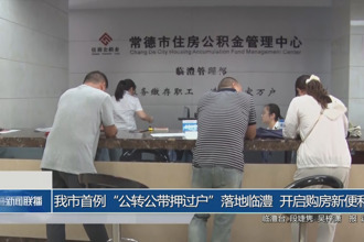 常德市首例“公转公带押过户”落地临澧 开启购房新便利