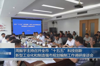 周振宇主持召开全市“十五五”科技创新、新型工业化和制造强市规划编制工作调研座谈会