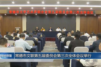 常德市文联第五届委员会第三次全体会议举行