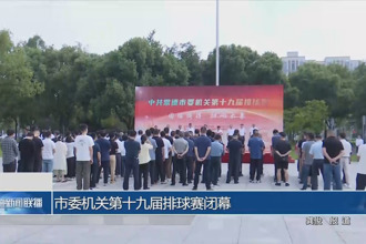 市委机关第十九届排球赛闭幕
