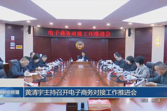 黄清宇主持召开电子商务对接工作推进会