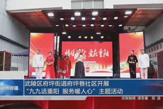 武陵区府坪街道府坪巷社区开展“九九话重阳 服务暖人心”主题活动