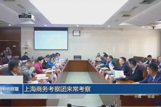 上海商务考察团来常考察