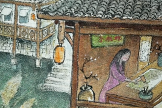 【侨见常德】麻质画