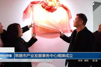 常德市产业发展事务中心揭牌成立