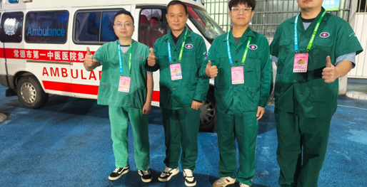 比分2:2！"湘超"常德主场医疗防线风雨全程护平安